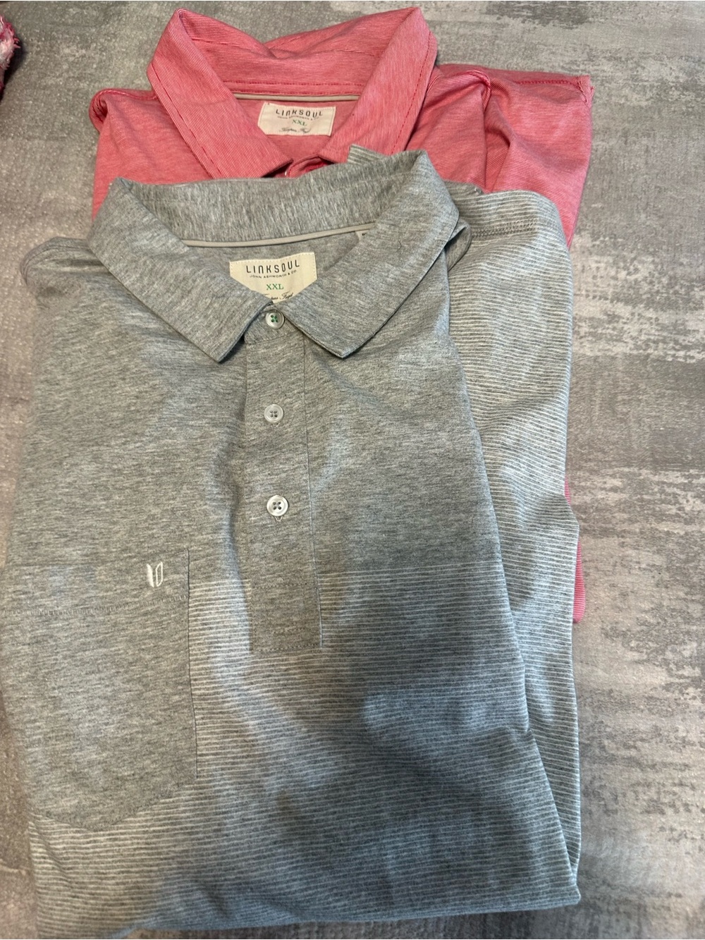 Linksoul Men's Polo Pack - Gray and Pink